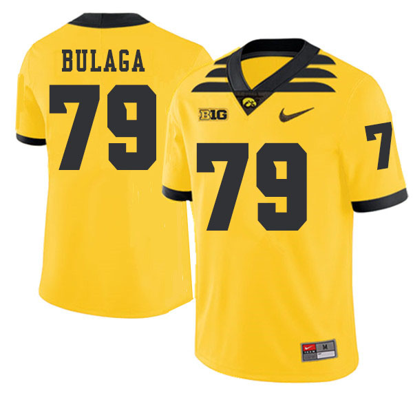 2019 Men #79 Bryan Bulaga Iowa Hawkeyes College Football Alternate Jerseys Sale-Gold - Click Image to Close